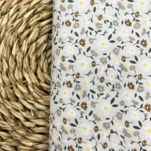 Popelín Flor Liberty Beige