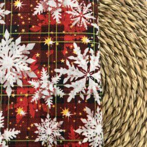 Loneta Navidad Copos de Nieve