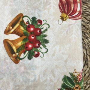 Loneta Navidad Bolas y Campanas