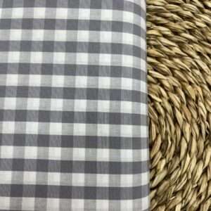 Popelín Cuadro Gris