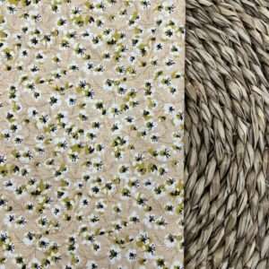 Popelín Flor Liberty Beige